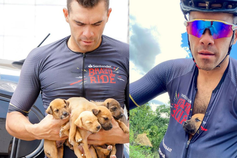 Biciklisti pronašli šence - Tijago Kosta Silva sa psima